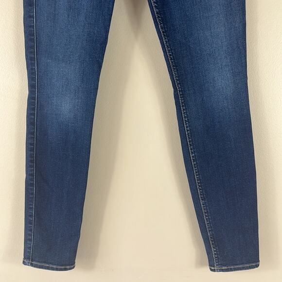 7 For All Mankind The Ankle Skinny Dark Wash Jeans - Picture 5 of 8